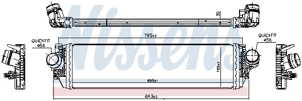 Radiador de intercooler para Ford Focus IV HN