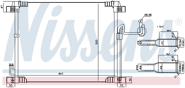 Radiador de aparelho de ar condicionado Nissens 940616