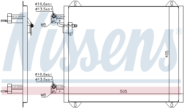 94584 Nissens Radiador de aparelho de ar condicionado