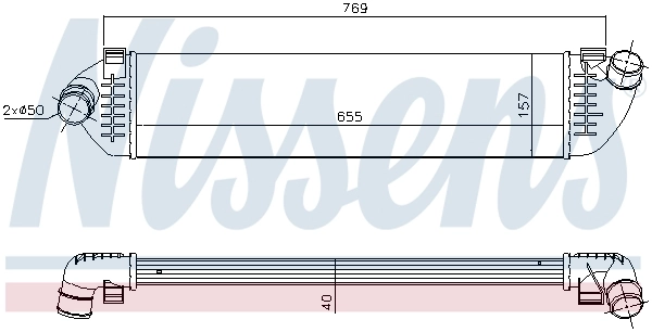 Radiador de intercooler Nissens 96481