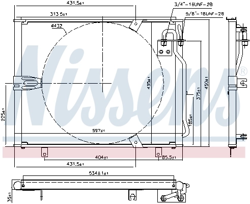 Radiador de aparelho de ar condicionado Nissens 94158 preço, a partir de 99,63 USD