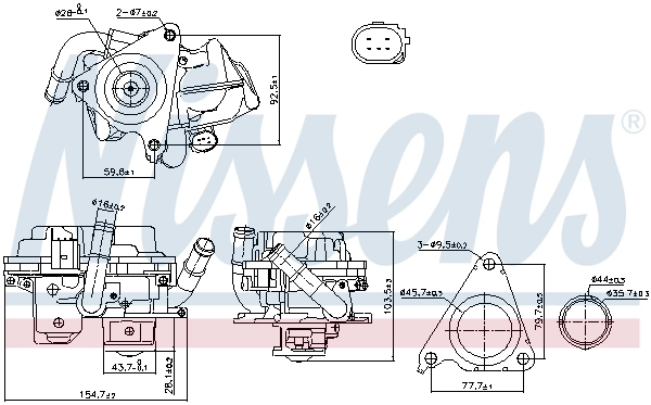 Válvula EGR de recirculação dos gases PLUS AFTERMARKET 72147559D preço, a partir de 216,06 USD