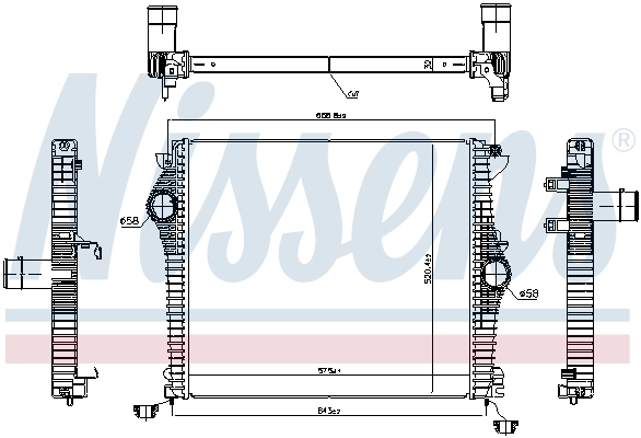 Radiador de intercooler para Alfa Romeo Giulia  952