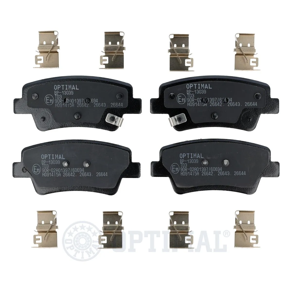  Sapatas do freio traseiras de disco Hyundai Elantra VII sedan (CN7) (2020 - 2026) VII