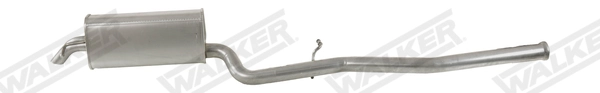  Silenciador, parte traseira Mercedes C sedan (W203) (2000 - 2007) 