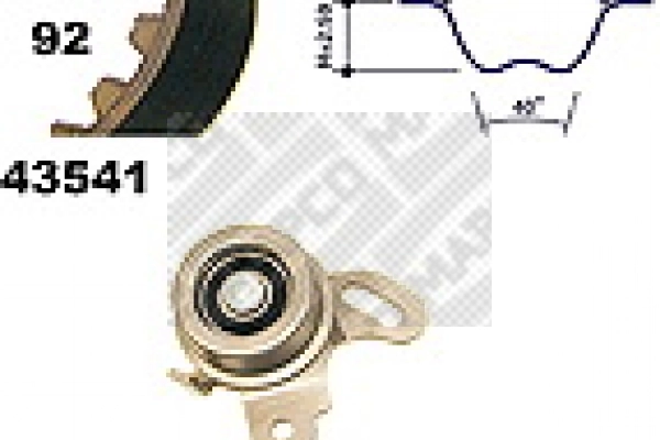 Correia do mecanismo de distribuição de gás, kit CT715K1 Continental/Siemens