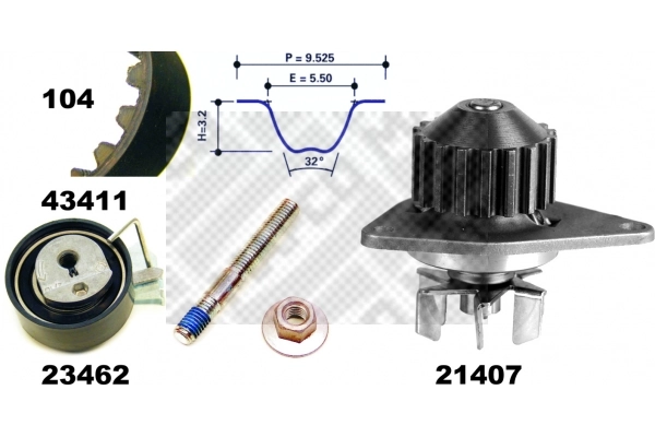 Compre Correia do mecanismo de distribuição de gás, kit Fiat Qubo 