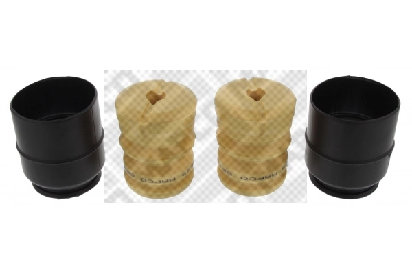  Pára-choque (grade de proteção) de amortecedor traseiro + bota de proteção BMW 7 sedan (E65, E66, E67) (2001 - 2008) 