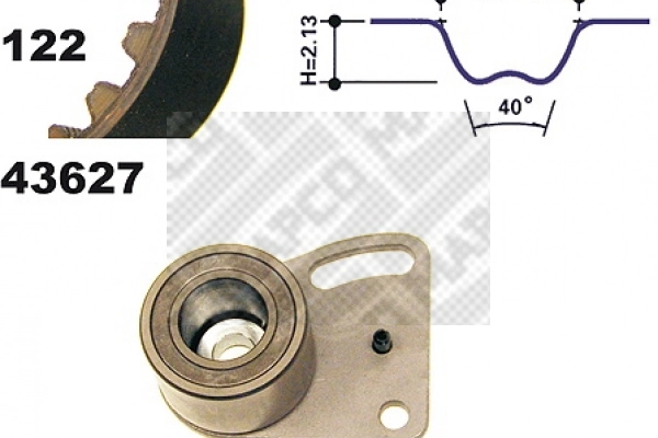 Correia do mecanismo de distribuição de gás, kit para Ford Sierra I GBC