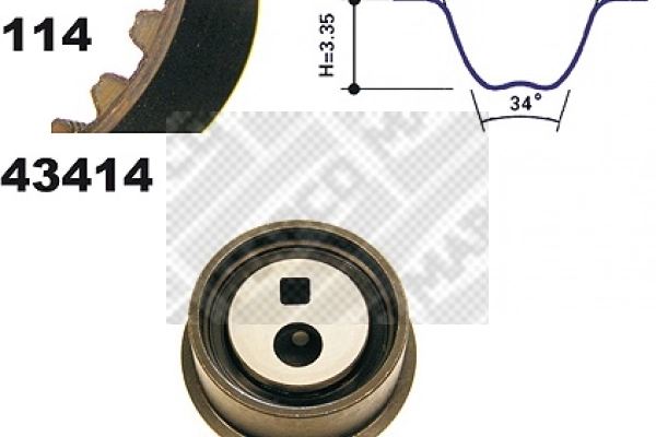 Compre 0831R2 Peugeot/Citroen Correia do mecanismo de distribuição de gás, kit