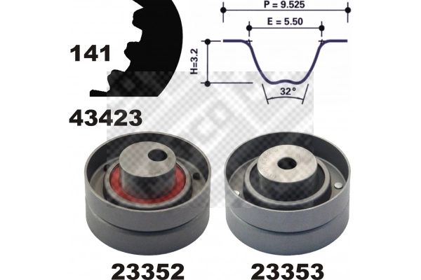 Correia do mecanismo de distribuição de gás, kit LUK 530010310 preço, a partir de 124,22 USD