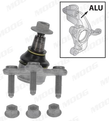 Suporte de esfera inferior direito Moog VOBJ5012 preço, a partir de 21,21 USD