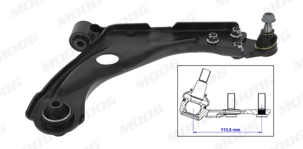 Braço oscilante inferior direito de suspensão dianteira 1682729080 Peugeot/Citroen