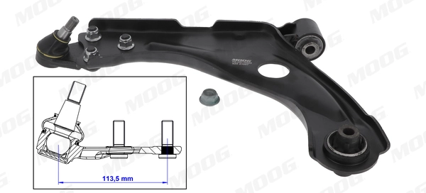 PEWP16529 Moog Braço oscilante inferior esquerdo de suspensão dianteira
