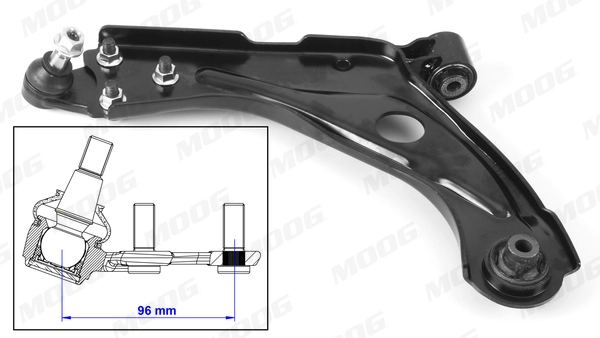 Braço oscilante inferior esquerdo de suspensão dianteira 9846329580 Opel