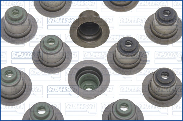 57043100 Ajusa Vedação de válvula (coletor de óleo), admissão/escape, kit para um motor