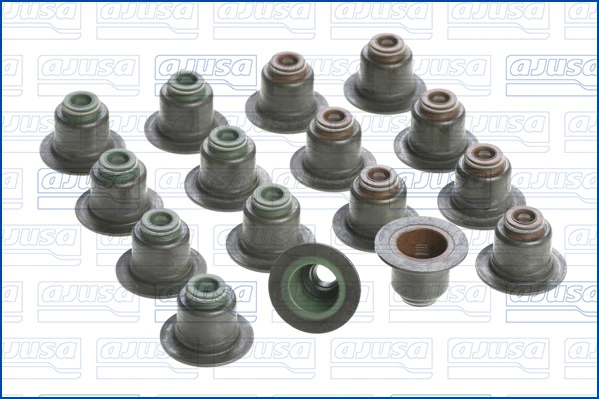 BE8Z6571C Ford Vedação de válvula (coletor de óleo), admissão/escape, kit para um motor