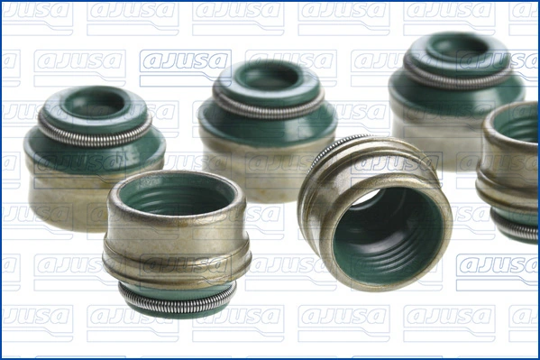 57040700 Ajusa Vedação de válvula (coletor de óleo), admissão/escape, kit para um motor