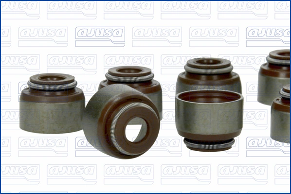 57016600 Ajusa Vedação de válvula (coletor de óleo), admissão/escape, kit para um motor