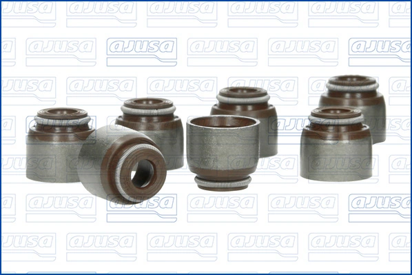 57024800 Ajusa Vedação de válvula (coletor de óleo), admissão/escape, kit para um motor