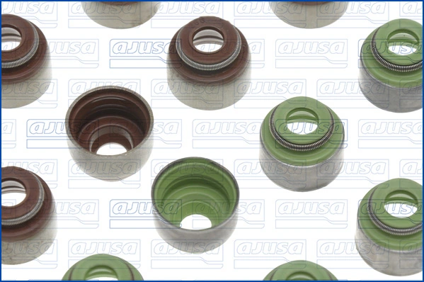 57038300 Ajusa Vedação de válvula (coletor de óleo), admissão/escape, kit para um motor