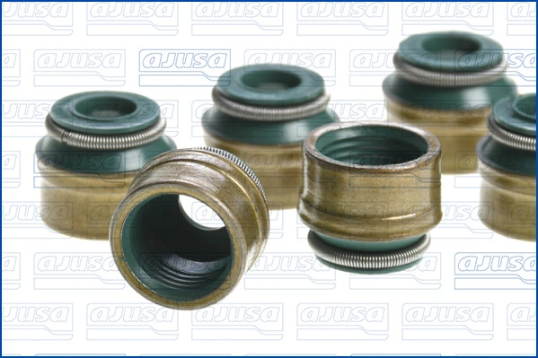 57025500 Ajusa Vedação de válvula (coletor de óleo), admissão/escape, kit para um motor