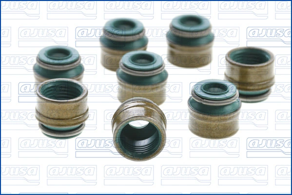 57023600 Ajusa Vedação de válvula (coletor de óleo), admissão/escape, kit para um motor