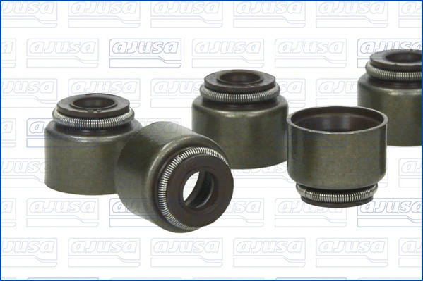 57041000 Ajusa Vedação de válvula (coletor de óleo), admissão/escape, kit para um motor