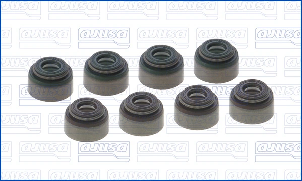 57060400 Ajusa Vedação de válvula (coletor de óleo), admissão/escape, kit para um motor