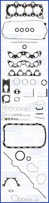 Kit de vedantes de motor completo para Honda Civic EJ