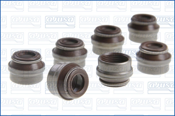 57004900 Ajusa Vedação de válvula (coletor de óleo), admissão/escape, kit para um motor