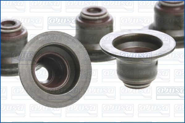57051600 Ajusa Vedação de válvula (coletor de óleo), admissão/escape, kit para um motor