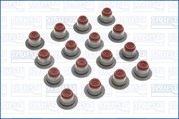 Compre 57041700 Ajusa Vedação de válvula (coletor de óleo), admissão/escape, kit para um motor