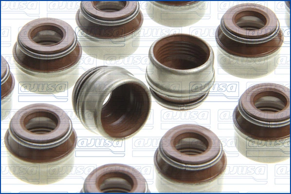 57013800 Ajusa Vedação de válvula (coletor de óleo), admissão/escape, kit para um motor