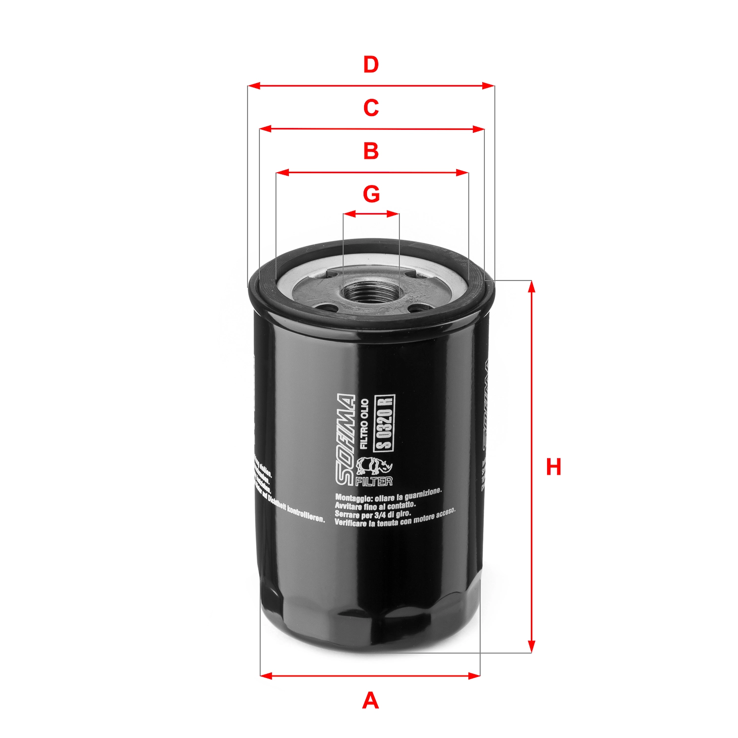 3147441R92 Case Filtro de óleo