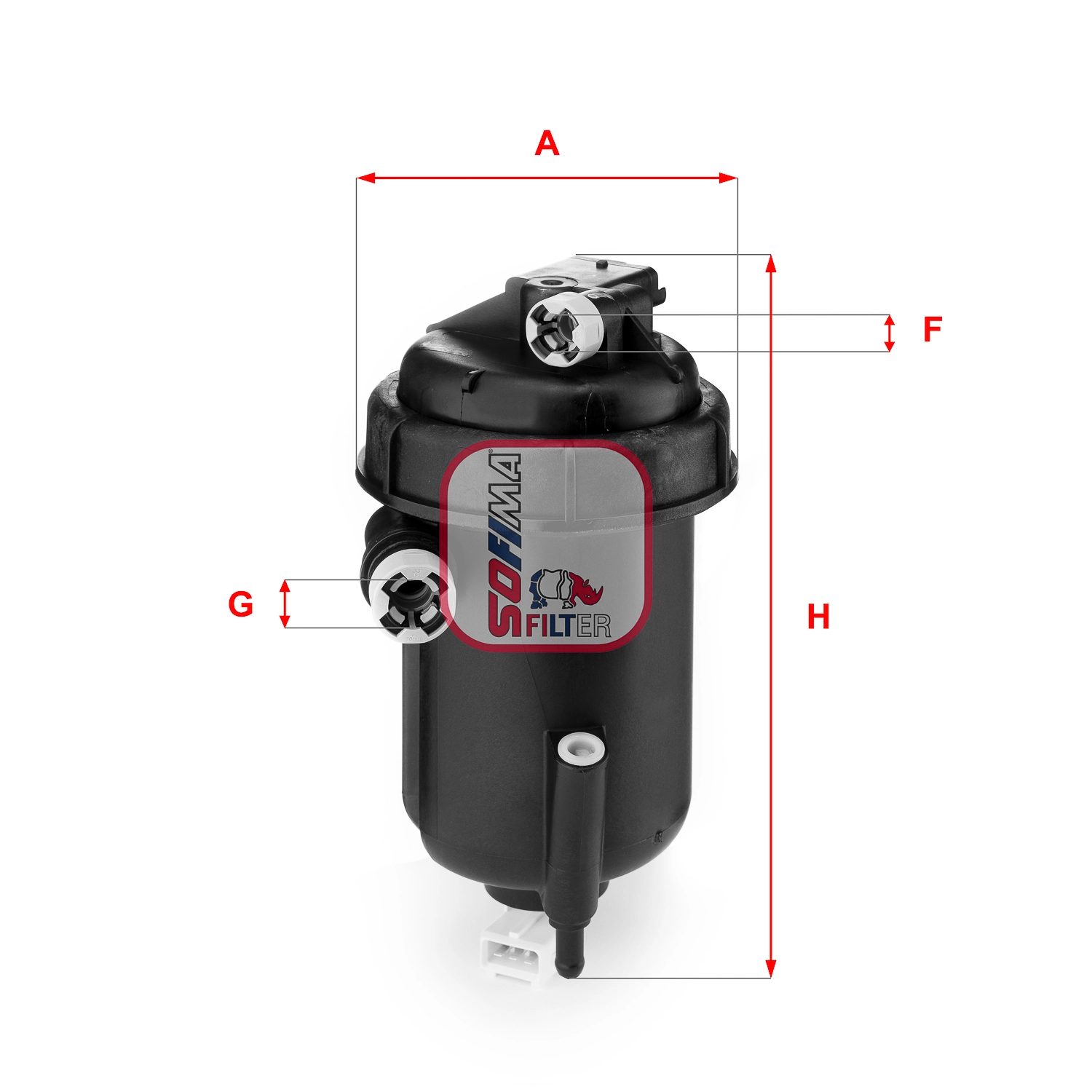 Caixa de filtro de combustível 1345984080 Fiat/Alfa/Lancia