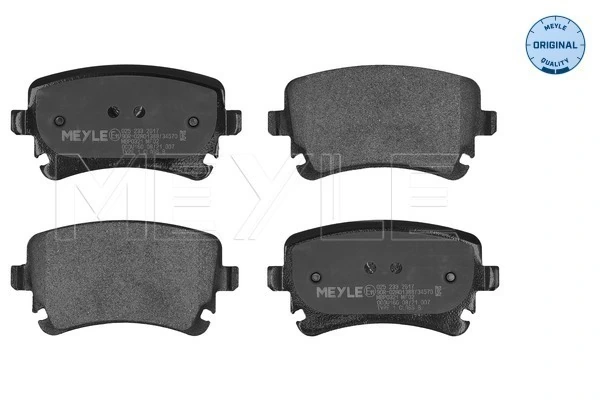 Sapatas do freio traseiras de disco Volkswagen Multivan T5 7HM, 7HN, 7HF, 7EF, 7EM, 7EN