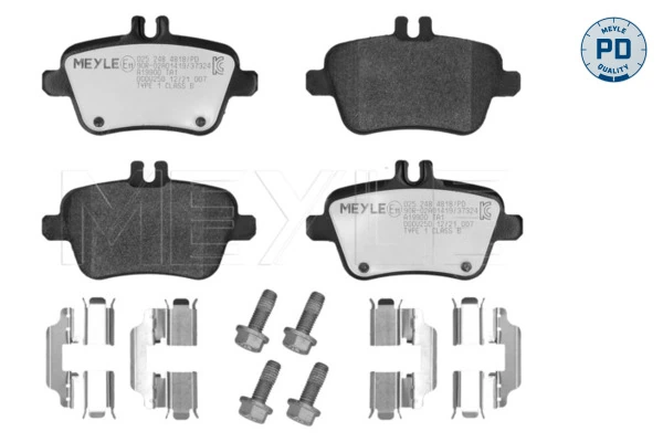  Sapatas do freio traseiras de disco Mercedes A hatchback (W176) (2012 - 2018) 