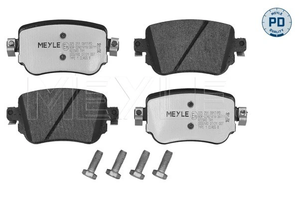 Sapatas do freio traseiras de disco Volkswagen Caddy IV SAA, SAH
