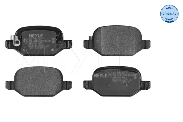 Sapatas do freio traseiras de disco Peugeot/Citroen 1623064080 preço, a partir de 27,70 USD