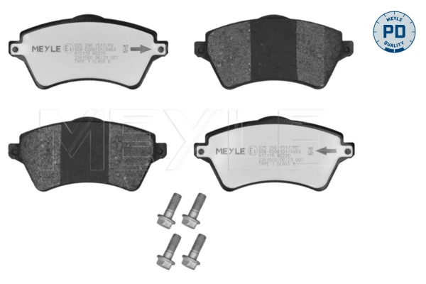 Sapatas do freio dianteiras de disco Nissan Navara NP300 IV D23, D23T