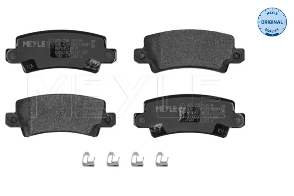  Sapatas do freio traseiras de disco Toyota Corolla sedan (E11) (1997 - 2001) 