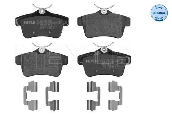 Sapatas do freio traseiras de disco para Citroen C4 II B7