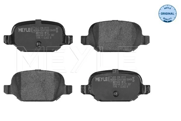 1618111480 Peugeot/Citroen Sapatas do freio traseiras de disco