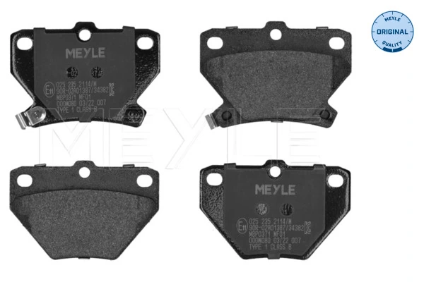 Sapatas do freio traseiras de disco para Toyota Prius  NHW20