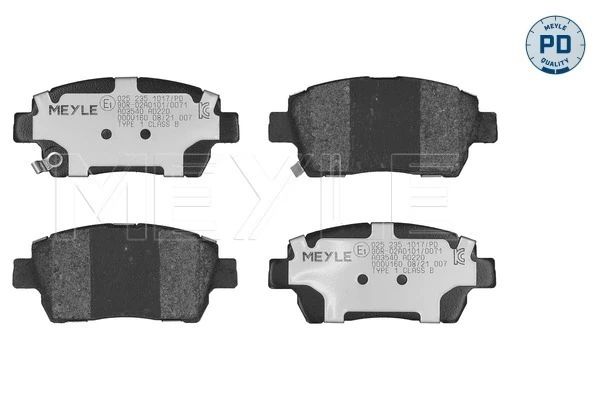  Sapatas do freio dianteiras de disco Toyota Prius hatchback (NHW20) (2003 - 2009) 