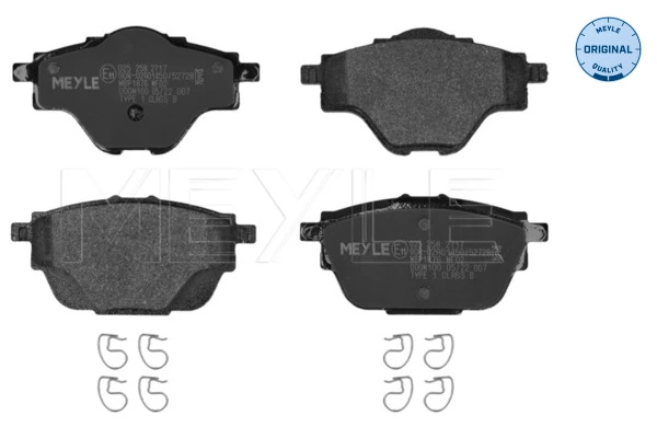 1647860380 Peugeot/Citroen Sapatas do freio traseiras de disco