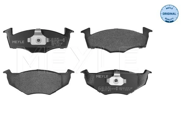 Sapatas do freio dianteiras de disco para Volkswagen Polo III 6NF