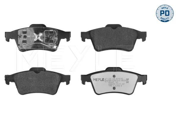 Sapatas do freio traseiras de disco DP68032 Brembo