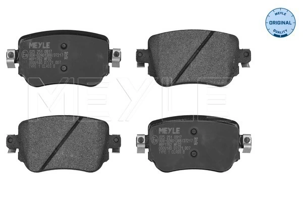 Sapatas do freio traseiras de disco para Volkswagen Caddy IV SAA, SAH